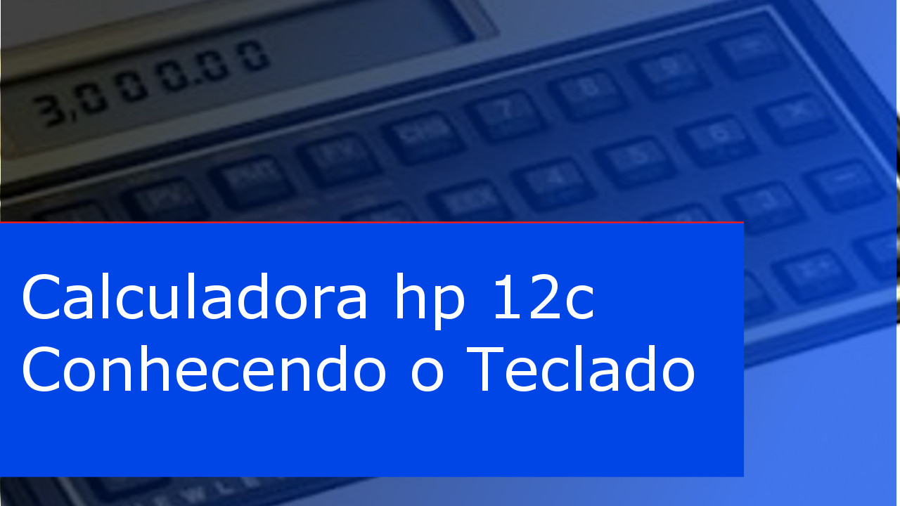 teclado da calculadora hp 12c 