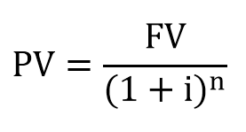 Fórmula do Valor Presente