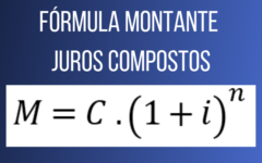 Fórmula para calcular o montante no regime de juros compostos